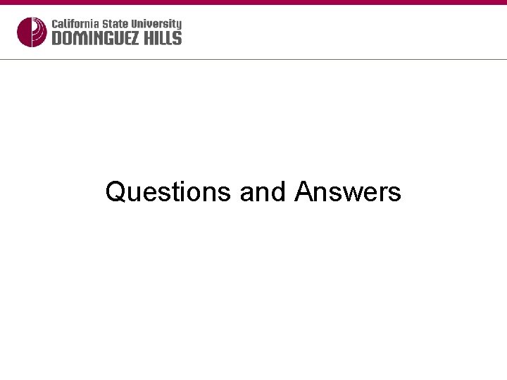 Questions and Answers 