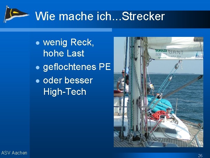 Wie mache ich. . . Strecker l l l ASV Aachen wenig Reck, hohe