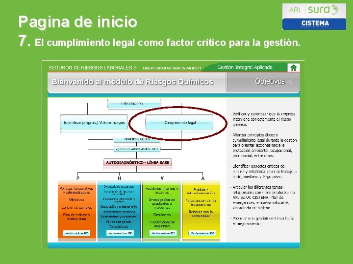 Pagina de inicio 7. El cumplimiento legal como factor crítico para la gestión. ARP