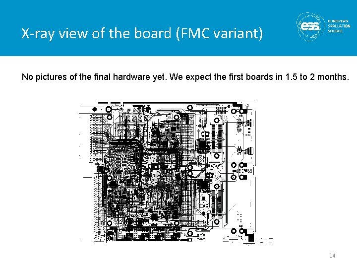 X-ray view of the board (FMC variant) No pictures of the final hardware yet. X-ray view of the board (FMC variant) No pictures of the final hardware yet.