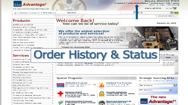 Order History & Status 71 