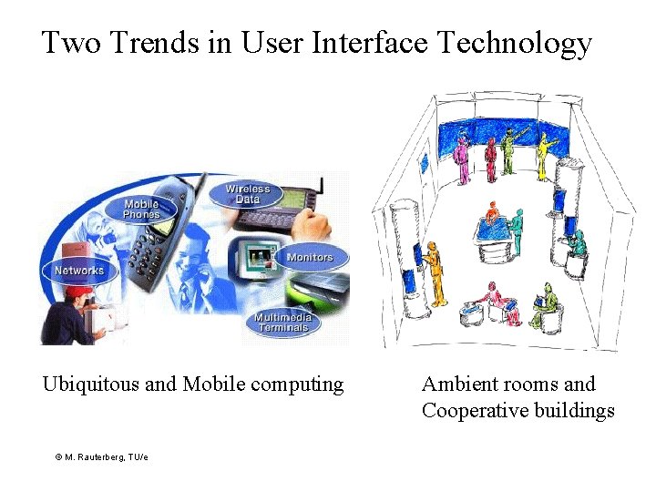 Two Trends in User Interface Technology Ubiquitous and Mobile computing © M. Rauterberg, TU/e