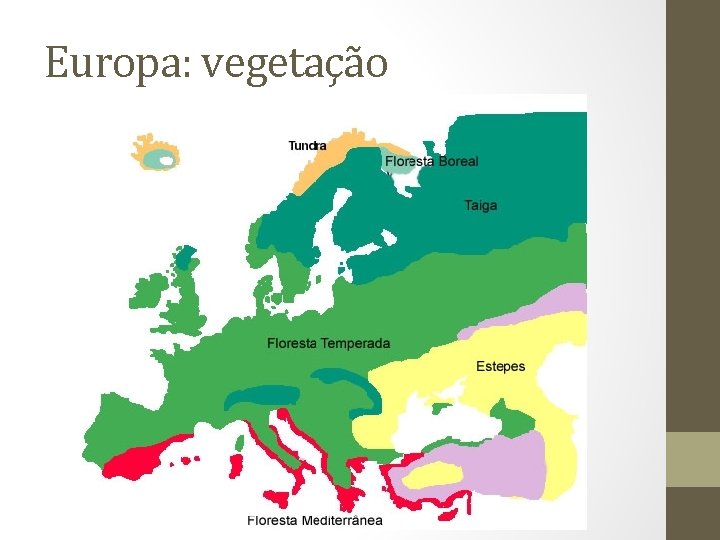 Europa: vegetação Europa: vegetação