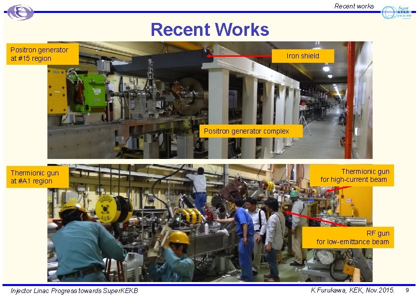 Recent works Recent Works Positron generator at #15 region Iron shield Positron generator complex