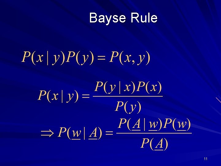 Bayse Rule 11 