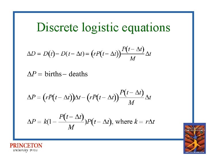 Discrete logistic equations 