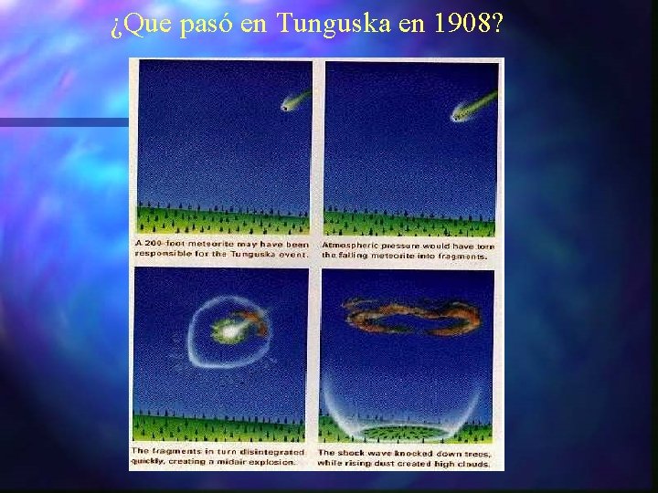 ¿Que pasó en Tunguska en 1908? 