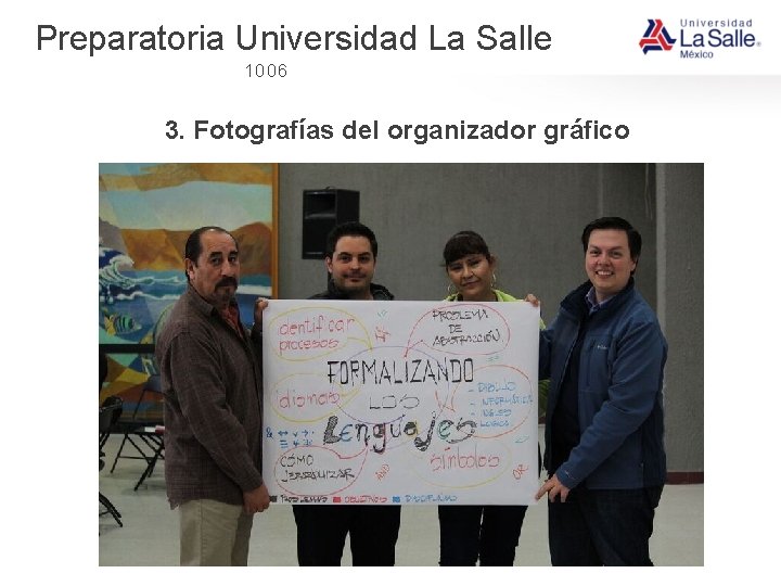 Preparatoria Universidad La Salle 1006 3. Fotografías del organizador gráfico 