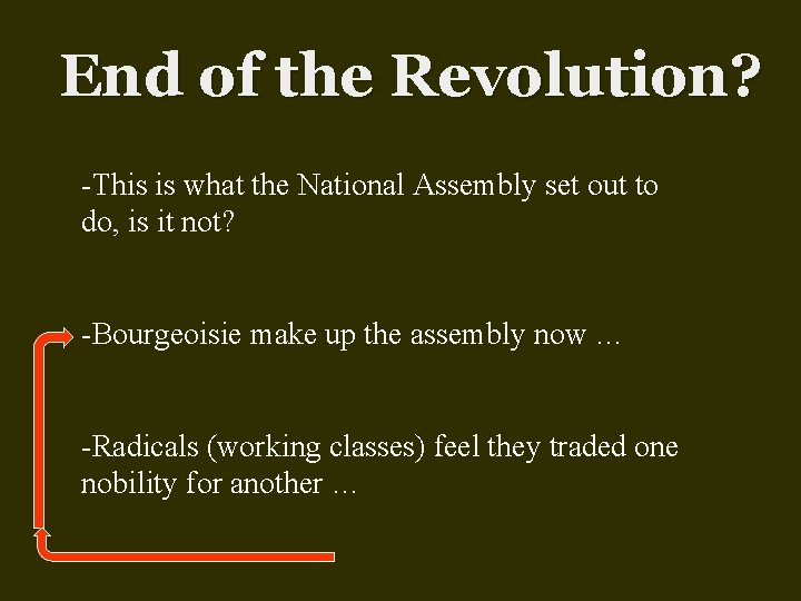 End of the Revolution? -This is what the National Assembly set out to do, End of the Revolution? -This is what the National Assembly set out to do,