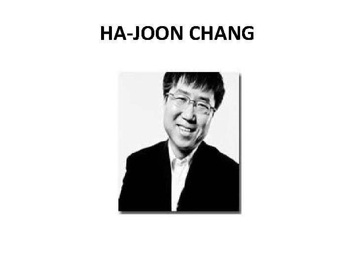 HA-JOON CHANG 