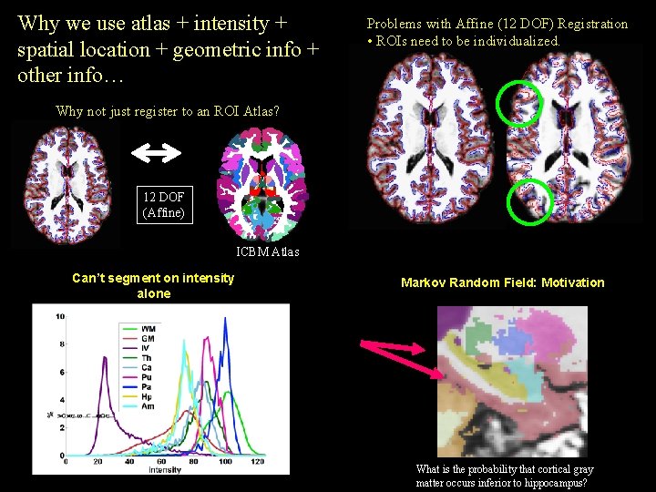 Why we use atlas + intensity + spatial location + geometric info + other