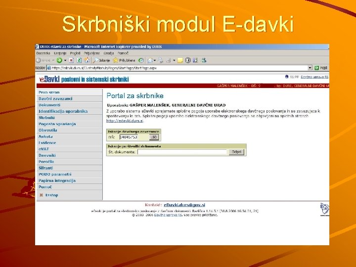 Skrbniški modul E-davki 