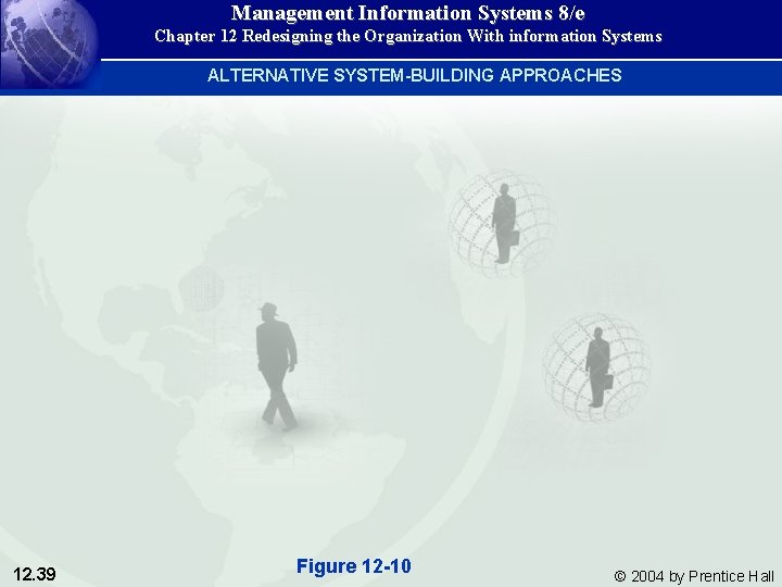 Management Information Systems 8/e Chapter 12 Redesigning the Organization With information Systems ALTERNATIVE SYSTEM-BUILDING