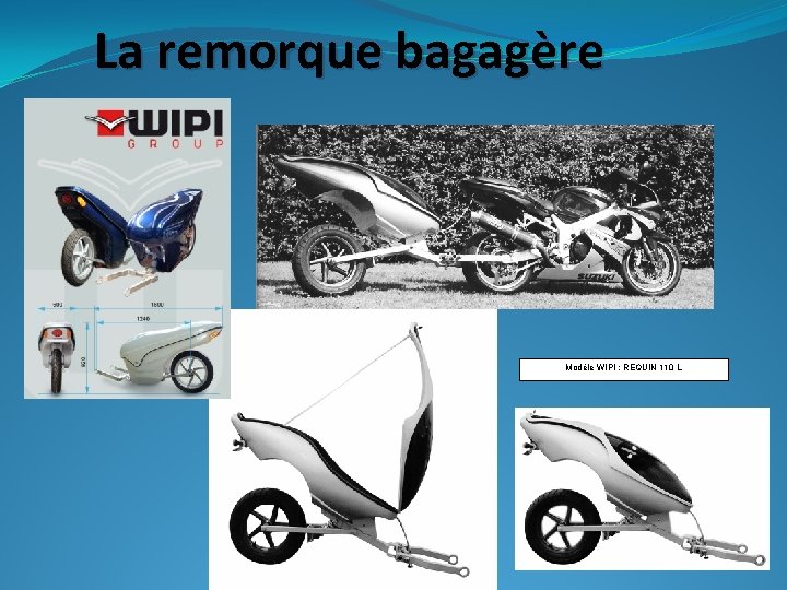 La remorque bagagère Modèle WIPI : REQUIN 110 L La remorque bagagère Modèle WIPI : REQUIN 110 L