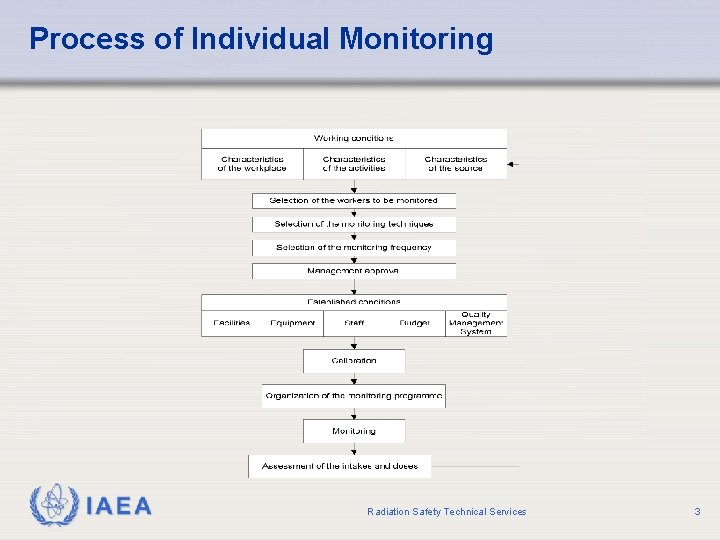 Process of Individual Monitoring IAEA Radiation Safety Technical Services 3 