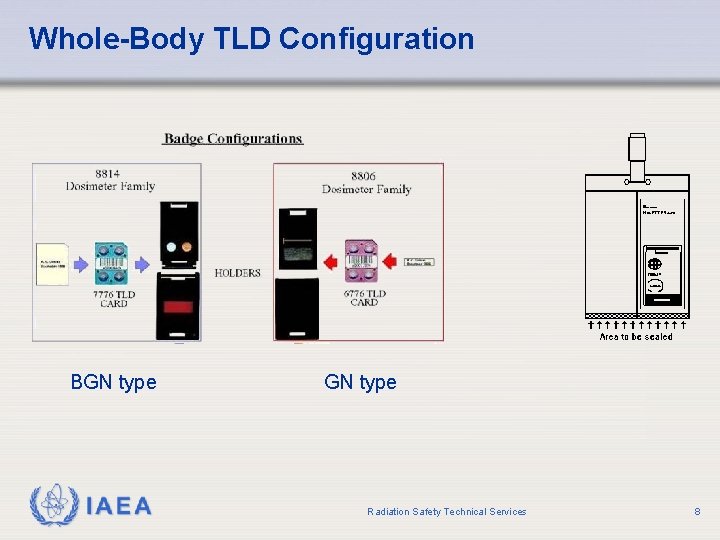 Whole-Body TLD Configuration BGN type IAEA GN type Radiation Safety Technical Services 8 