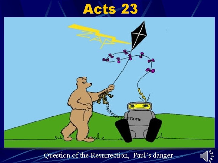 Acts 23 Question of the Resurrection, Paul’s danger Acts 23 Question of the Resurrection, Paul’s danger