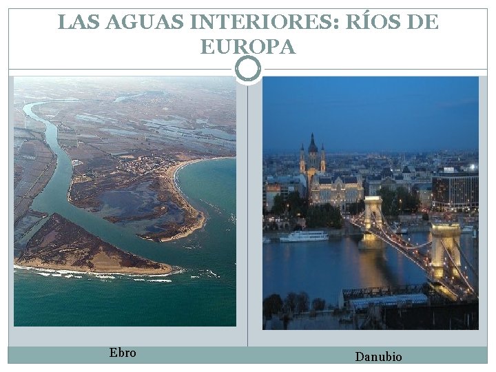 LAS AGUAS INTERIORES: RÍOS DE EUROPA Ebro Danubio 