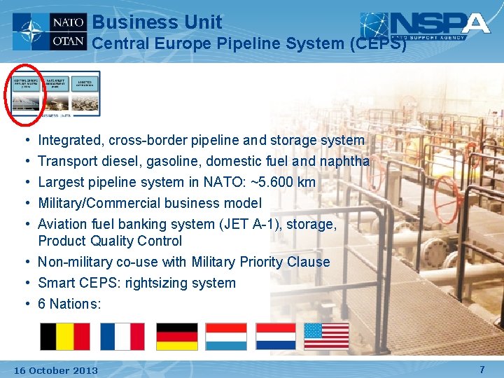 Business Unit Central Europe Pipeline System (CEPS) • • • Integrated, cross-border pipeline and Business Unit Central Europe Pipeline System (CEPS) • • • Integrated, cross-border pipeline and