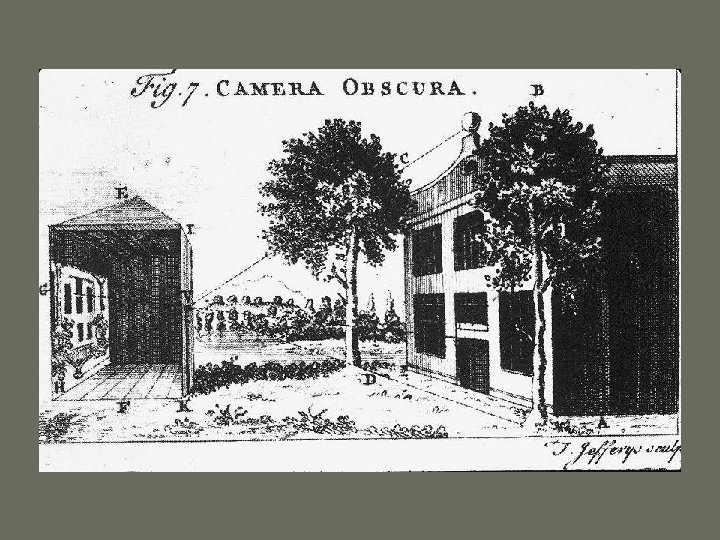  • Camera obscura room, 1754. 