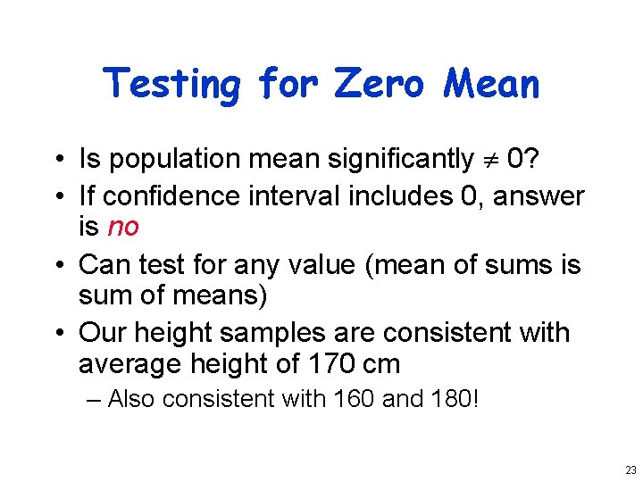 Comparing Systems Using Sample Data Andy Wang CIS