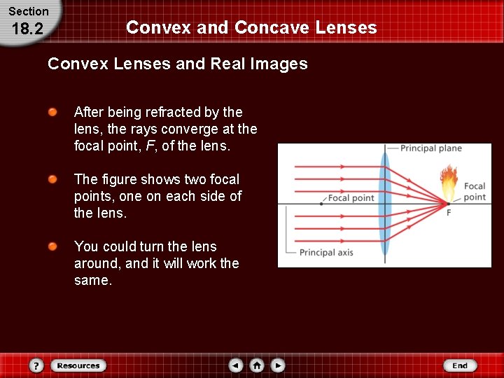 Section 18. 2 Convex and Concave Lenses Convex Lenses and Real Images After being