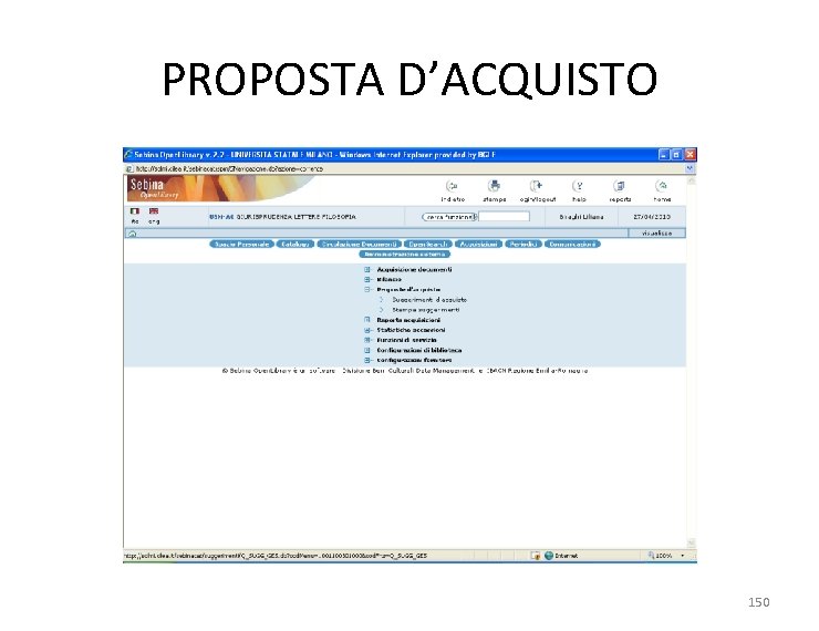 PROPOSTA D’ACQUISTO 150 