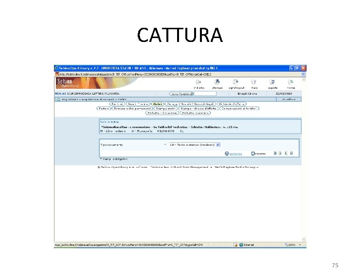 CATTURA 75 