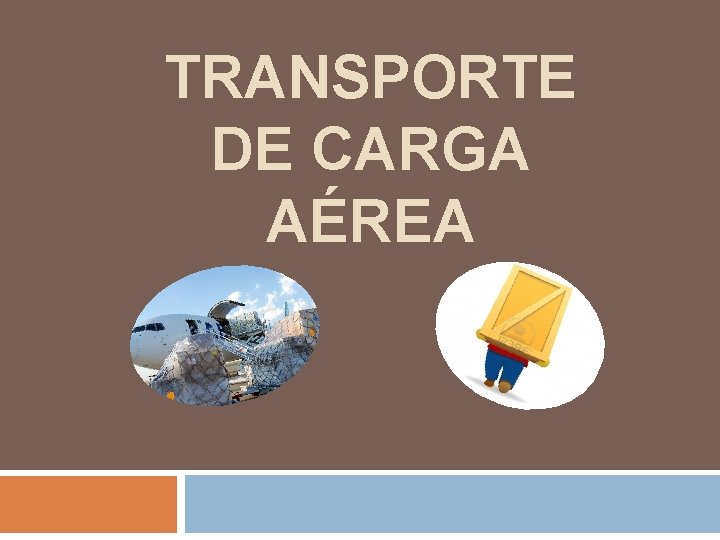 TRANSPORTE DE CARGA AÉREA 