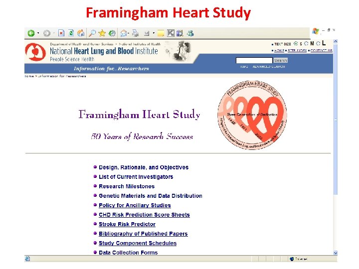 Framingham Heart Study 18 