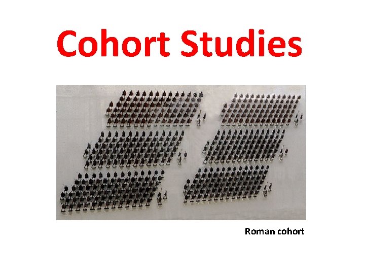 Cohort Studies Roman cohort 