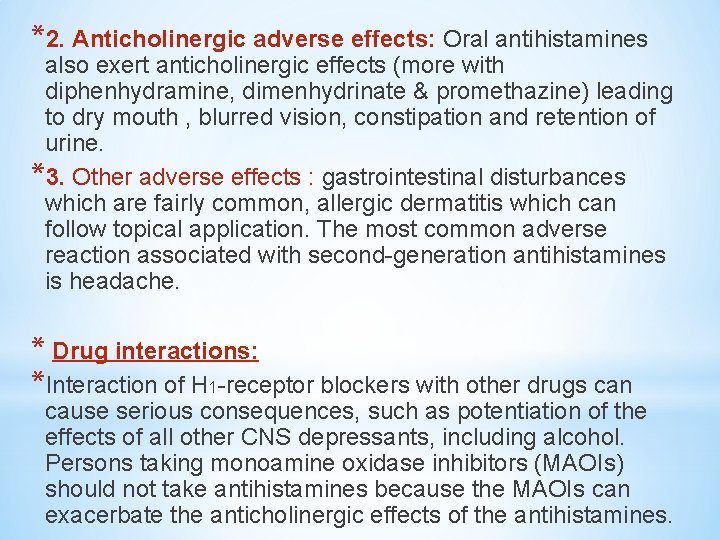 Histamine Antihistamines Histamine is an autacoid chemical messenger