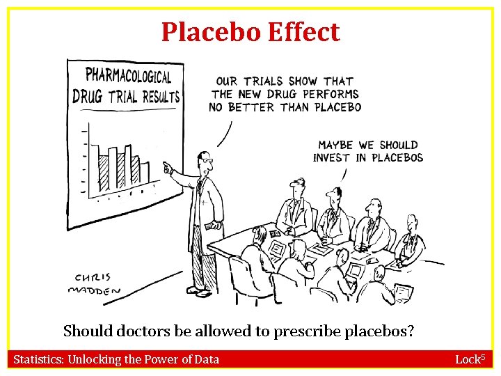 Placebo Effect Should doctors be allowed to prescribe placebos? Statistics: Unlocking the Power of