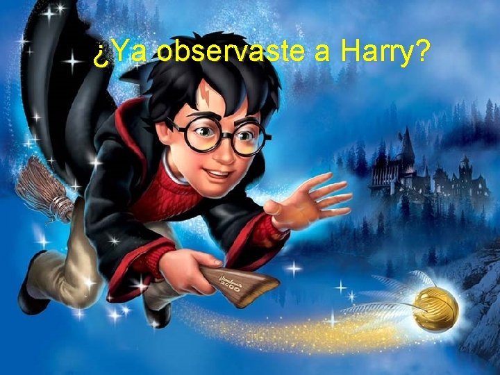 ¿Ya observaste a Harry? ¿Ya observaste a Harry?