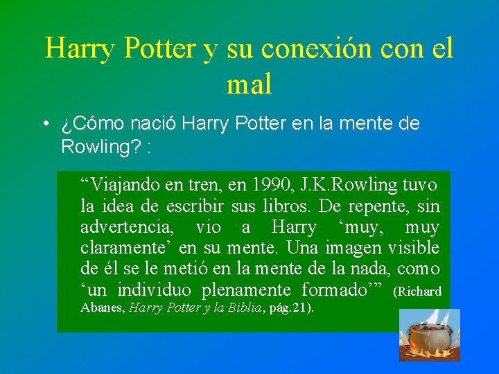 Harry Potter y su conexión con el mal • ¿Cómo nació Harry Potter en Harry Potter y su conexión con el mal • ¿Cómo nació Harry Potter en