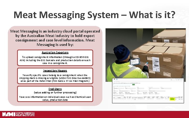 Meat Messaging System – What is it? Meat Messaging is an industry cloud portal