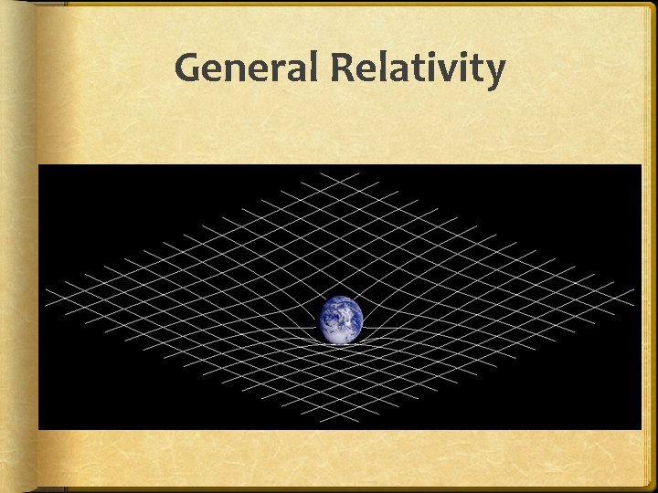 General Relativity 