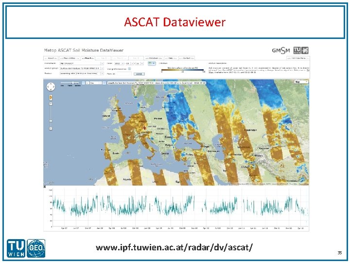 ASCAT Dataviewer www. ipf. tuwien. ac. at/radar/dv/ascat/ 35 