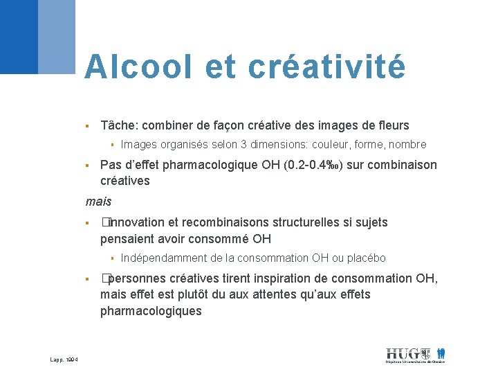 Alcool et créativité § Tâche: combiner de façon créative des images de fleurs §