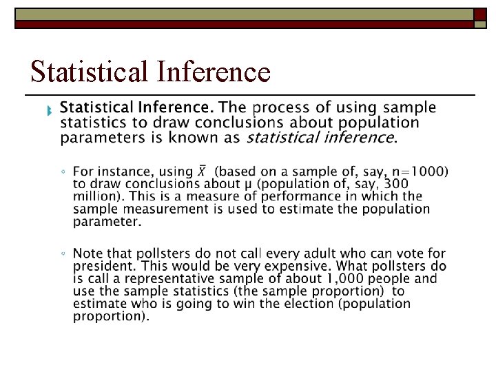 Statistical Inference 