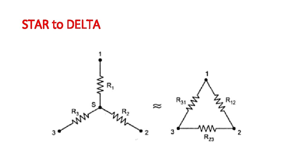 STAR to DELTA STAR to DELTA