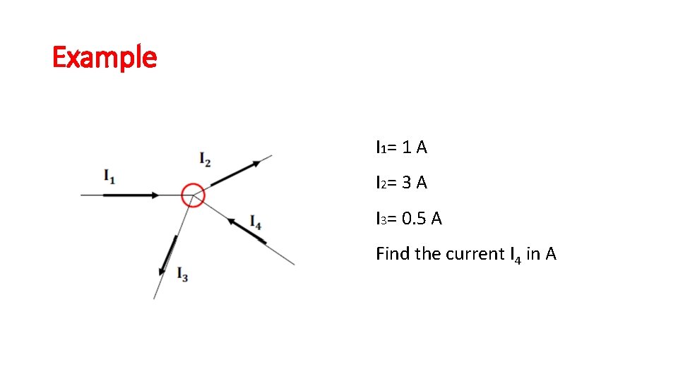 Example I 1= 1 A I 2= 3 A I 3= 0. 5 A Example I 1= 1 A I 2= 3 A I 3= 0. 5 A