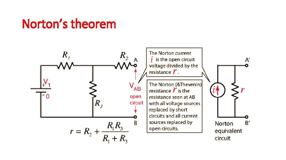 Norton’s theorem Norton’s theorem