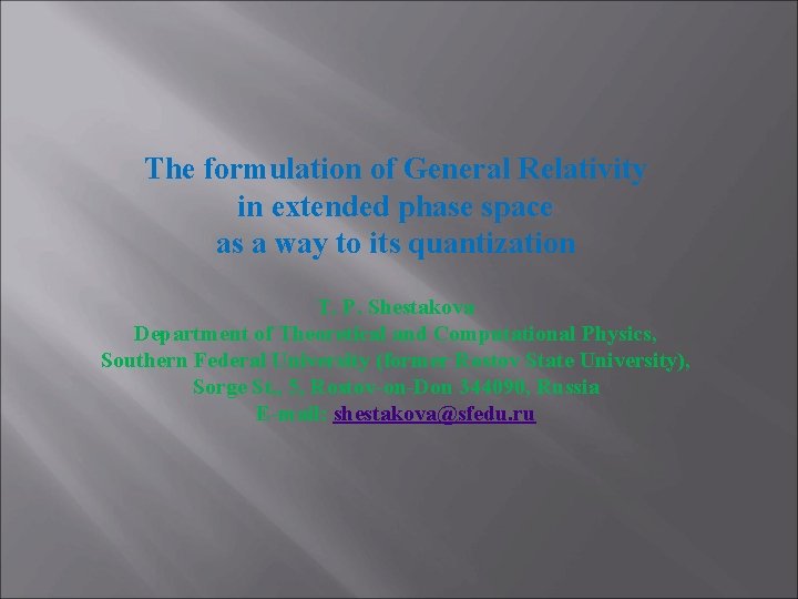 The formulation of General Relativity in extended phase space as a way to its