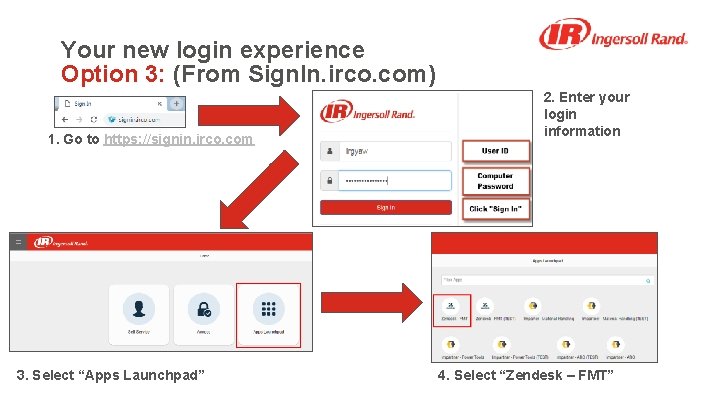 Your new login experience Option 3: (From Sign. In. irco. com) 1. Go to