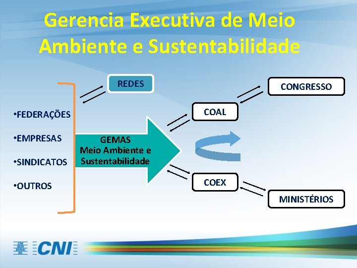 Gerencia Executiva de Meio Ambiente e Sustentabilidade REDES COAL • FEDERAÇÕES • EMPRESAS •