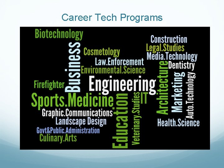 Career Tech Programs 