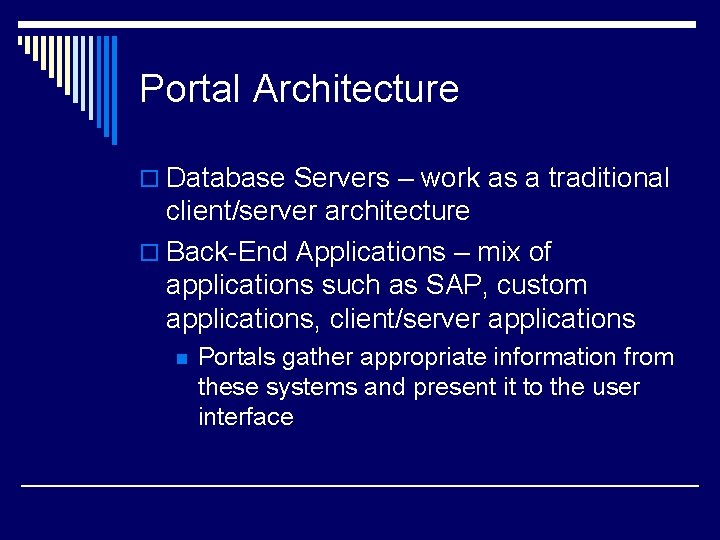 Portals IST 421 Spring 2004 Lecture 3 Enterprise