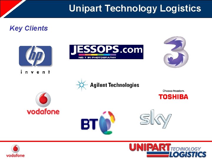 Unipart Technology Logistics Key Clients 