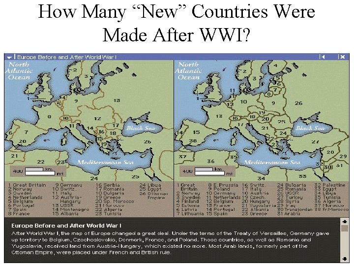 How Many “New” Countries Were Made After WWI? 